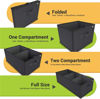 Picture of MIU COLOR Trunk Organizer for SUV, Sturdy Car Organizer, Non-Slip Bottom, Folded Car Storage Organizer for Sedan, Van, Jeep, Grocery, Car Organization for Men, Women, Large 3 Compartments, Classic Blk
