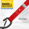 Picture of AUGO Heavy Duty Soft Loops -Pack of 6-1.5” x 17” Tie Down Anchor Straps for Use w/Ratchet Strap Hooks - 3000Lb Load Capacity & 10,000Lb Break Strength - Great for Motorcycle, Bike, Roof Rack, Etc.