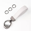 Picture of Turcee Leather Car Keychain,Creative Personality Leather Car Key Fob,Car Accessories Universal Key Fob Keychain for Men and Women (White)