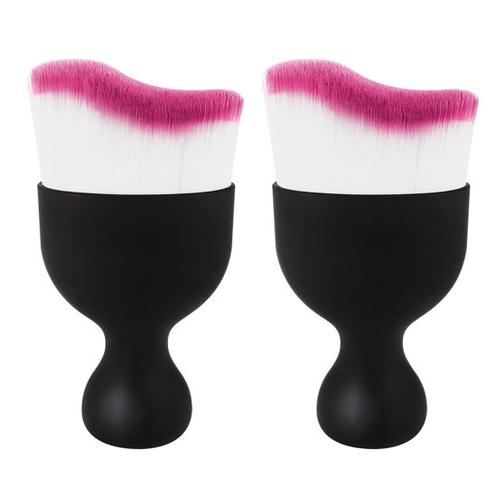 Picture of Car Interior Cleaning Brush Car Duster Interior with Ultra Soft Bristles Auto Detailing Brushes Dusting Car Accessories for Dashboard, AC Vents, Leather, Scratch-Free (2Pack_Red)