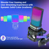 Picture of ZealSound Gaming USB Microphone,Noise Cancellation Condenser mic,RGB Microphone with Mute,Gain,Monitoring,Boom Arm,Pop Filter for Phone,PC,Computer,PS4,PS5,Mac,Streaming,Podcast,Twitch,YouTube,Discord