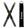 Picture of Donner Drum Sticks, 7A Snare Black Drumsticks Classic Maple Wood Drum Sticks with Carrying Bag, 2 Pairs