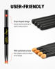 Picture of Donner Drum Sticks, 7A Snare Black Drumsticks Classic Maple Wood Drum Sticks with Carrying Bag, 2 Pairs