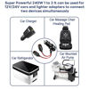 Picture of Car Cigarette Lighter Splitter, 12v Splitter Adapter for Car,ROÉKO 1 to 2 Car Cigarette Lighter Splitter Power Charger Port, with 15A Fuses for 12/24 Volt Cars Vehicle,with on Off Switch