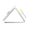 Picture of 10 Pcs Musical Triangle Instrument, 6 Inch Steel Music Percussion Triangle for Kids Adults