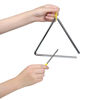 Picture of 10 Pcs Musical Triangle Instrument, 6 Inch Steel Music Percussion Triangle for Kids Adults