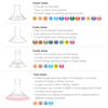 Picture of Maymom MyFit Crater Series 22 mm 2xTwo-Piece Small Breastshield Compatible with Medela Breast Pumps. Long Nipple Tunnel (44mm) Best for Elastic Nipples