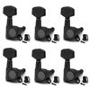 Picture of SAPHUE 6 Pieces 6R Guitar tuner pegs,Big Square Sealed guitar tuning pegs tuners machine heads,for Acoustic or Electric Guitar (Black)