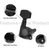 Picture of SAPHUE 6 Pieces 6R Guitar tuner pegs,Big Square Sealed guitar tuning pegs tuners machine heads,for Acoustic or Electric Guitar (Black)