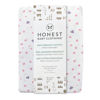 Picture of HonestBaby Fitted Crib Sheets Fits Standard Mattress Bassinet, Mini Prints 100% Organic Cotton Baby Boys, Girls, Unisex, Love dot, One Size