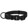 Picture of Best Pet Supplies Reflective Dog Collar with Adjustable Length, Heavy-Duty Buckle, and Strong Leash D-Ring, Training, Walking, Jogging Accessory for Small, Medium, and Large Breeds - Black, L