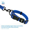 Picture of Best Pet Supplies Reflective Dog Collar with Adjustable Length, Heavy-Duty Buckle, and Strong Leash D-Ring, Training, Walking, Jogging Accessory for Small, Medium, and Large Breeds - Royal Blue, L