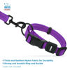 Picture of Best Pet Supplies Reflective Dog Collar with Adjustable Length, Heavy-Duty Buckle, and Strong Leash D-Ring, Training, Walking, Jogging Accessory for Small, Medium, and Large Breeds - Purple, L