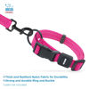 Picture of Best Pet Supplies Reflective Dog Collar with Adjustable Length, Heavy-Duty Buckle, and Strong Leash D-Ring, Training, Walking, Jogging Accessory for Small, Medium, and Large Breeds - Fuchsia, M