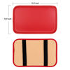 Picture of Amiss Car Center Console Pad, Universal Waterproof Car Armrest Seat Box Cover, Car Interior Accessories, Carbon Fiber PU Leather Auto Armrest Cover Protector for Most Vehicle, SUV, Truck, Car (Red)