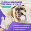 Picture of HICC PET Dog Wipes Cleaning Deodorizing, Nourish Fur and Eliminate Odors, Hypoallergenic Dog Cleaning Glove Wipes with Coconut Oil, No Rinse Cat Cleaning Wipes for Daily Care(unscent)