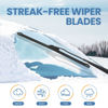 Picture of GSPSCN OEM QUALITY 28''+28'' Premium Original Replacement Windshield Wiper Blades,Quiet and Durable Stable High Performance All-Season Auto Wiper Blades for J Hook (Pack of 2)