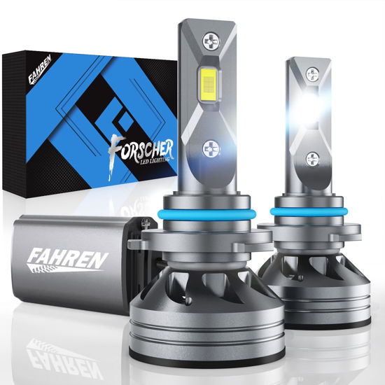 Picture of FAHREN 9006/HB4 Driving Bulbs, 22000 Lumens Super Bright 6500K Cool White 9006 Driving Fog Bulb, IP68 Waterproof Pack of 2