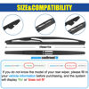 Picture of GSPSCN 11" Rear Wiper Blade，Original Equipment Back Windshield Wiper Blades For Chevrolet Sonic 20-12 /Suzuki Swift 16-07 /GMC Acadia 11-07，Dodge Magnum 08-05，Nitro 08-07 /Saturn Outlook 10-07 (11-E)