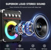 Picture of Karaoke Machine with 2 Microphones: HWWR Portable Karaoke Machine for Adults Kids, Bluetooth Karaoke Speaker with Bass/Treble Adjustment, PA System with Remote Control/LED Lights, Support REC/USB/AUX