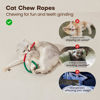 Picture of Potaroma Cat Toys Chew Ropes 3Pcs with Refillable Natural Catnip, Safe Teeth Cleaning Toy for Indoor Kittens, Interactive Cat Nip Kitty Toys for All Breeds 19.5 Inches