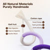 Picture of Potaroma Cat Toys Chew Ropes 3Pcs with Refillable Natural Catnip, Safe Teeth Cleaning Toy for Indoor Kittens, Interactive Cat Nip Kitty Toys for All Breeds 19.5 Inches