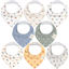 Picture of KeaBabies 8-Pack Organic Baby Bandana Drool Bibs for Boys Girls - Soft Cotton Drooling & Teething Bibs for Infants,Toddlers, Super Absorbent Cotton Bandana Bibs for Baby Boy & Girl,Unisex(Pets & Paws)