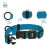 Picture of Best Pet Supplies Reflective Dog Collar with Adjustable Length, Heavy-Duty Buckle, and Strong Leash D-Ring, Training, Walking, Jogging Accessory for Small, Medium, and Large Breeds - Turquoise, L