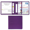 Picture of Cacturism Car Registration and Insurance Holder, Vehicle Glove Box Car Organizer Men Women Wallet Accessories Case for Cards, Essential Document, Driver License, Purple