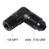 Picture of EVIL ENERGY 4AN to 1/8" NPT Male 90 Degree Fitting Adapter Aluminum 2PCS