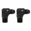 Picture of EVIL ENERGY 6AN to 3/8" NPT Male 90 Degree Fitting Adapter Aluminum 2PCS