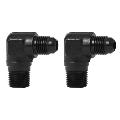 Picture of EVIL ENERGY 6AN to 3/8" NPT Male 90 Degree Fitting Adapter Aluminum 2PCS