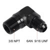 Picture of EVIL ENERGY 6AN to 3/8" NPT Male 90 Degree Fitting Adapter Aluminum 2PCS
