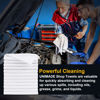 Picture of UNIMADE Microfiber Cleaning Cloths, 24 Pack Soft Towel for Cars Bulk Shop Towels Absorbent Car Wash Rags for Automotive Bar Mechanic Restaurant Garage Housekeeping, 11.5"x 11.5", White