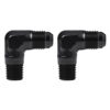 Picture of EVIL ENERGY 6AN to 1/4" NPT Male 90 Degree Fitting Adapter Aluminum 2PCS