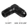 Picture of EVIL ENERGY 6AN to 1/4" NPT Male 90 Degree Fitting Adapter Aluminum 2PCS