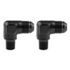 Picture of EVIL ENERGY 8AN to 1/4" NPT Male 90 Degree Fitting Adapter Aluminum 2PCS
