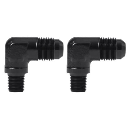 Picture of EVIL ENERGY 6AN to 1/8" NPT Male 90 Degree Fitting Adapter Aluminum 2PCS
