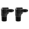 Picture of EVIL ENERGY 4AN to 3/8" NPT Male 90 Degree Fitting Adapter Aluminum 2PCS