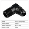 Picture of EVIL ENERGY 8AN to 1/2" NPT Male 90 Degree Fitting Adapter Aluminum 2PCS