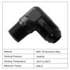 Picture of EVIL ENERGY 8AN to 3/8" NPT Male 90 Degree Fitting Adapter Aluminum 2PCS