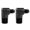Picture of EVIL ENERGY 6AN to 1/2" NPT Male 90 Degree Fitting Adapter Aluminum 2PCS