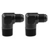 Picture of EVIL ENERGY 10AN to 3/4" NPT Male 90 Degree Fitting Adapter Aluminum 2PCS