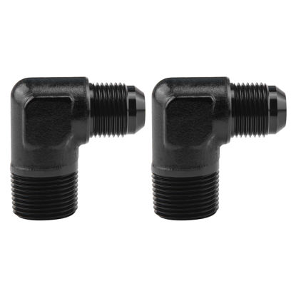 Picture of EVIL ENERGY 10AN to 3/4" NPT Male 90 Degree Fitting Adapter Aluminum 2PCS