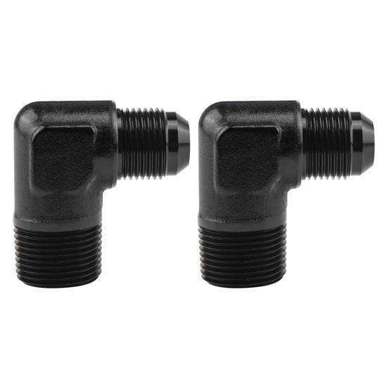 Picture of EVIL ENERGY 10AN to 3/4" NPT Male 90 Degree Fitting Adapter Aluminum 2PCS