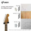 Picture of Sondery Guitar Hanger Wall Mount, Auto Lock and Adjustable Hook Holder for Acoustic and Electric Guitar, Ukulele, Bass, Banjo and Mandolin, NOT for Nitro Finish
