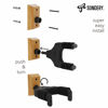 Picture of Sondery Guitar Hanger Wall Mount, Auto Lock and Adjustable Hook Holder for Acoustic and Electric Guitar, Ukulele, Bass, Banjo and Mandolin, NOT for Nitro Finish