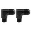 Picture of EVIL ENERGY 10AN to 3/8" NPT Male 90 Degree Fitting Adapter Aluminum 2PCS