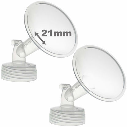 Picture of Nenesupply 21mm 2 pc Flanges Compatible with Spectra S2 Spectra S1 9 Plus Breastpumps Replacement to Spectra Pump Parts and Spectra Flange. Compatible with Spectra S2 Parts and Spectra 21mm