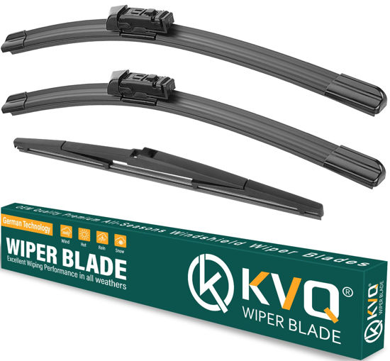 Picture of KVQ Windshield Wiper Blades Replacement for Toyota CHR C-HR 2018 2019 2020 2021 2022 Original Factory Quality Front Rear Wiper Blade Set - 26" 16" 14" (Set of 3)